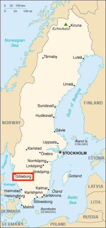 Svezia, göteborg mappa