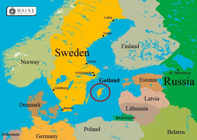 mappa di Gotland, Svezia