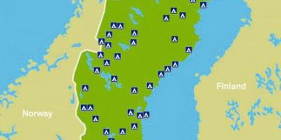 Svezia camping mappa
