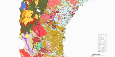 Mappa di mappa geologica