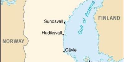 Svezia a malmo la mappa
