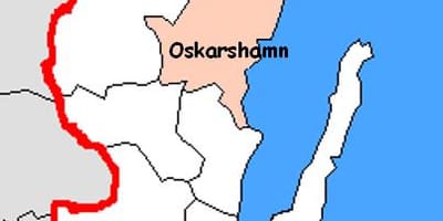 Mappa di Oskarshamn, Svezia