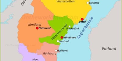 Capitale della Svezia mappa