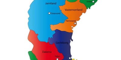 Mappa delle contee svedesi