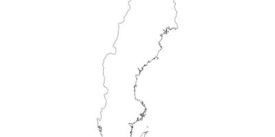 Mappa di Svezia vettoriale