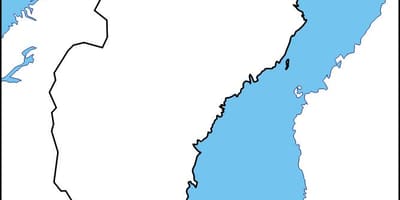Mappa vuota di Svezia