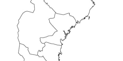 Contorno mappa di Svezia