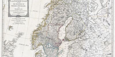 Vecchio Svezia mappa